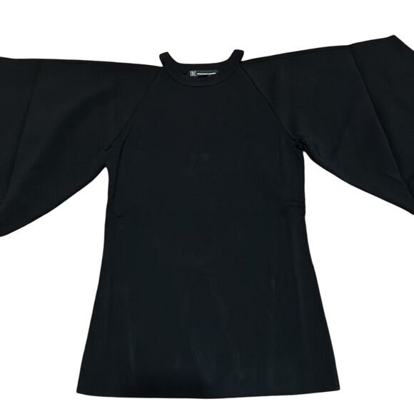 INC International Concepts Cold Shoulder Sweater Deep Black NWT Size XS - Picture 7 of 11